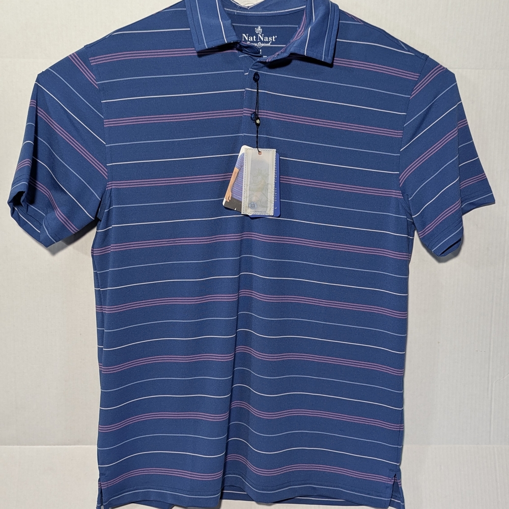 Nat Nast Men's Blue Striped Shirt